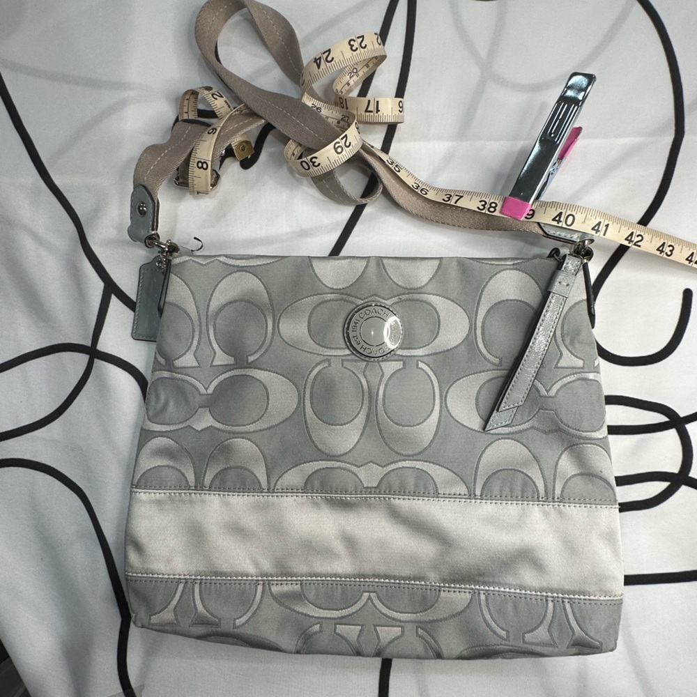 Coach Gray Vintage Signature C’s Crossbody Bag or Shoulder bag